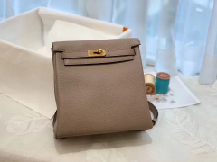HERMES 进口 tc皮 M8沥青灰 金扣 蜡线手缝 20Kelly Ado是Kelly系列延伸设计的小书包